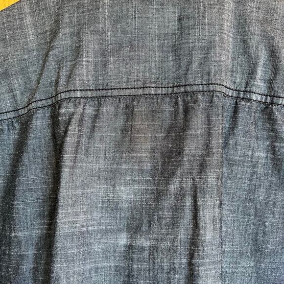 Rock & Republic short sleeve, blue button down men’s XXL shirt - Picture 7 of 8